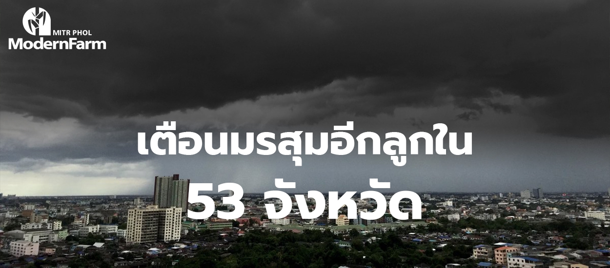 3-4 พฤษภาคม 2561 เตือนมรสุมอีกลูกใน 53 จังหวัด
