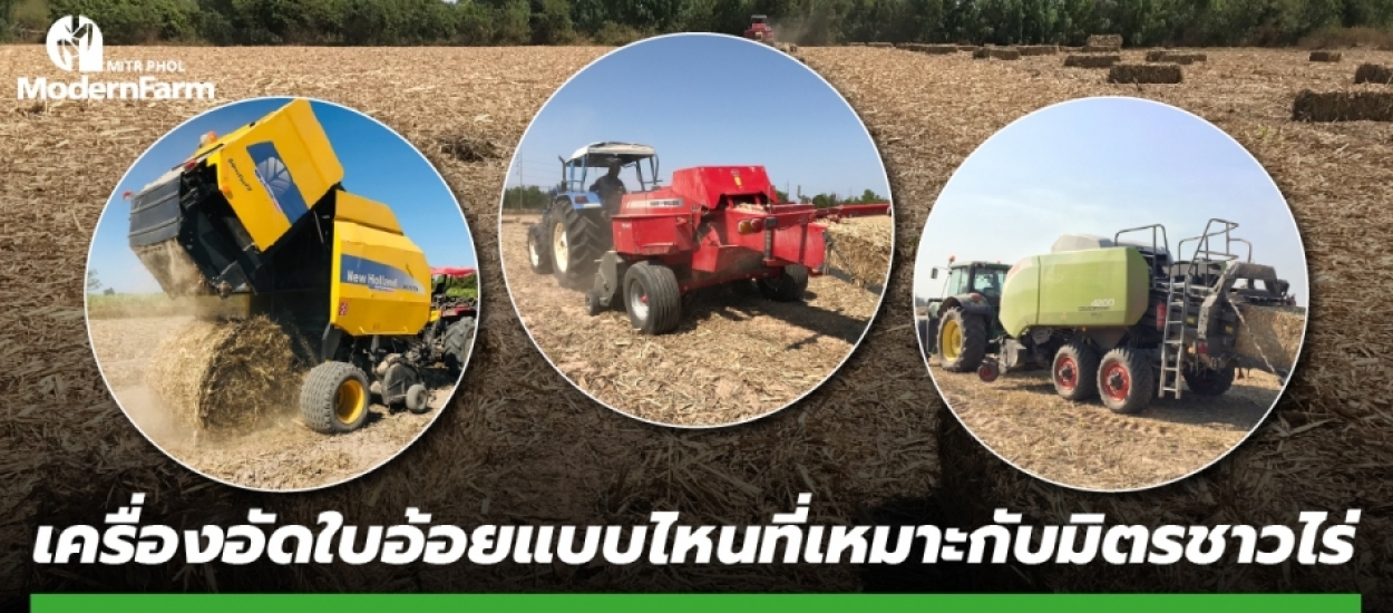 เครื่องอัดใบอ้อยแบบไหนที่เหมาะกับมิตรชาวไร่
